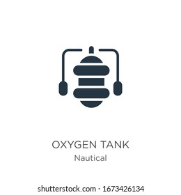 Oxygen tank icon vector. Trendy flat oxygen tank icon from nautical collection isolated on white background. Vector illustration can be used for web and mobile graphic design, logo, eps10