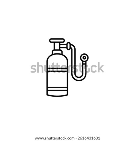 Oxygen Tank illustration vector line icon icons design