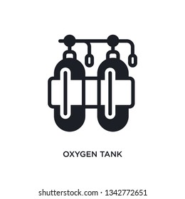oxygen tank isolated icon. simple element illustration from nautical concept icons. oxygen tank editable logo sign symbol design on white background. can be use for web and mobile
