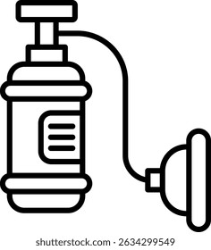 Tanque de oxígeno Nuevo Vector de diseño de iconos creativos