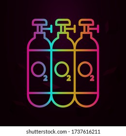 Oxygen tank nolan icon. Simple thin line, outline vector of Future business icons for ui and ux, website or mobile application