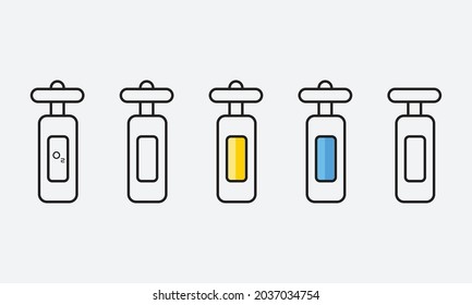 Oxygen tank oxygen vector oxygen 