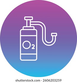 Oxygen Tank vector icon. Can be used for printing, mobile and web applications.