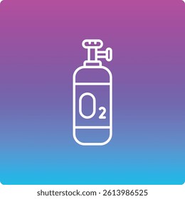 Oxygen Tank vector icon. Can be used for printing, mobile and web applications.