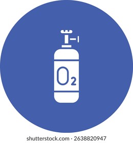 Oxygen Tank vector icon. Can be used for printing, mobile and web applications.