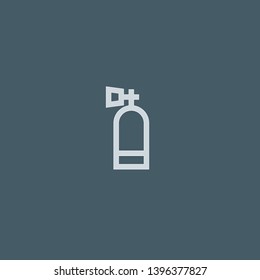 Oxygen Tank vector icon. Oxygen Tank concept stroke symbol design. Thin graphic elements vector illustration, outline pattern for your web site design, logo, UI. EPS 10.