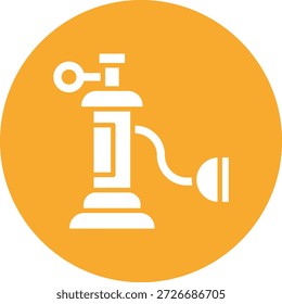 Ilustração do design do ícone do vetor do tanque de oxigênio