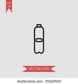 Oxygen tank vector icon illustration symbol