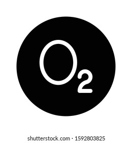 oxygen vector glyph flat icon 