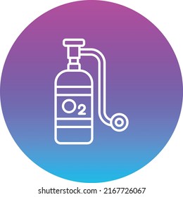 Oxygen vector icon. Can be used for printing, mobile and web applications.
