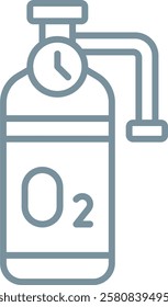 Oxygen vector icon. Can be used for printing, mobile and web applications.