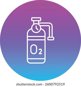 Oxygen vector icon. Can be used for printing, mobile and web applications.
