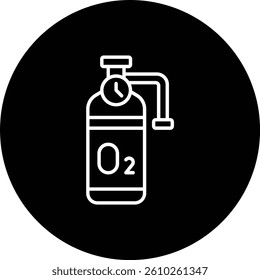 Oxygen vector icon. Can be used for printing, mobile and web applications.