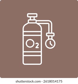 Oxygen vector icon. Can be used for printing, mobile and web applications.