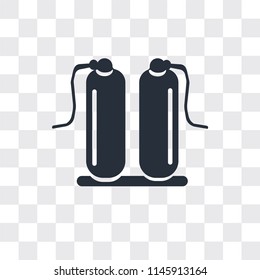 Oxygen vector icon isolated on transparent background, Oxygen logo concept