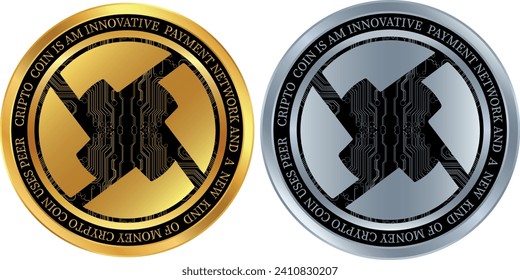 Ox-zrx Virtual Currency Logo. Vektorgrafiken. 3D-Illustrationen.