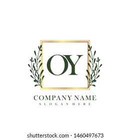 OY Initial beauty floral logo template