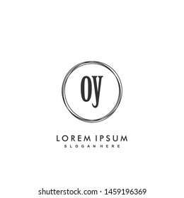 OY Initial beauty monogram logo vector