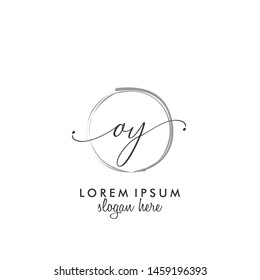 OY Initial beauty monogram logo vector