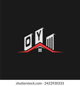 OY Construcción Inicial Inmobiliaria Logotipo de vivienda Vector de diseño