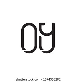 OY initial letter logo template vector icon design