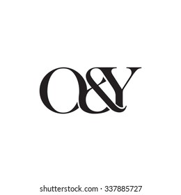 O&Y Initial logo. Ampersand monogram logo