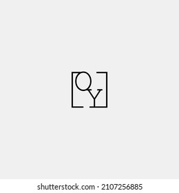 OY initial logo in line concept in high quality professional design that will be best for companies