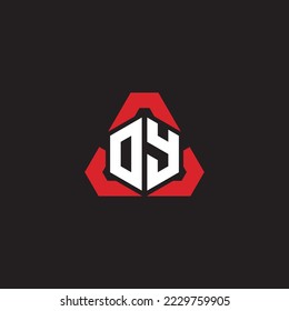 OY initial logo modern and futuristic concept for esport or gaming logo