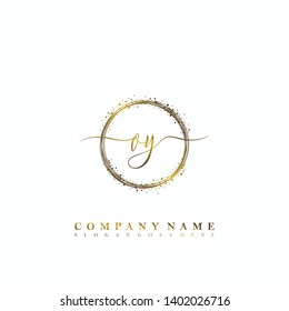 OY Initial luxury handwriting logo vector