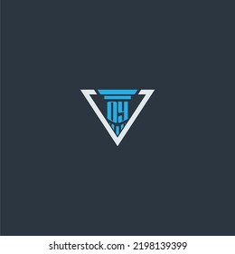 OY initial monogram for lawfirm logo ideas with creative polygon style design