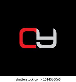 OY Letter monogram with abstrac concept style design