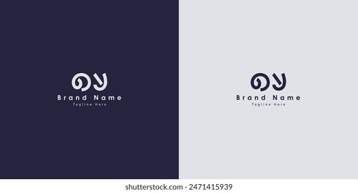 OY letters vector logo design