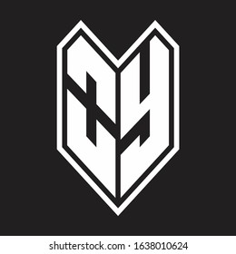 Oy Logo Monogram Emblem Line Style Stock Vector (Royalty Free ...
