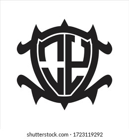 OY Logo monogram isolated with frame shield shape design template