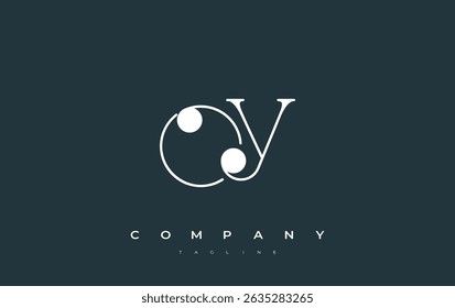 OY Typography Logo Design. Stylish monogram design depiction featuring the letters O and Y combined in an artistic signature style, delivering a unique and creative visual representation.