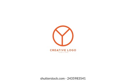 OY YO Abstract initial monogram letter alphabet logo design