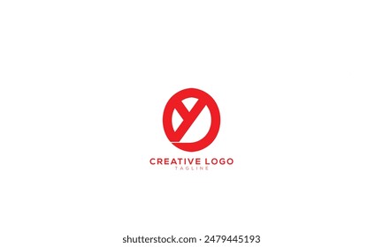 OY YO Abstract initial monogram letter alphabet logo design