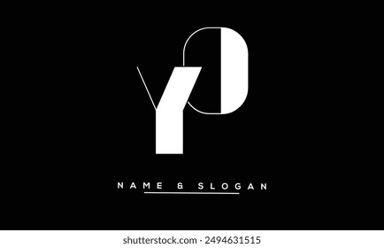 OY, YO Abstract Letters Logo Monogram