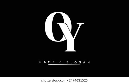 OY, YO Abstract Letters Logo Monogram