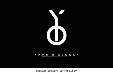 OY, YO Abstract Letters Logo Monogram