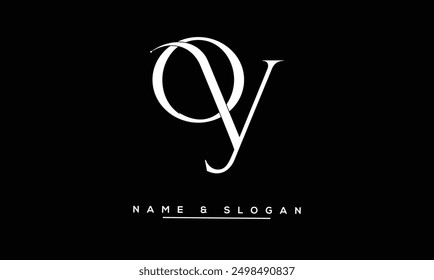 OY, YO Abstract Letters Logo Monogram