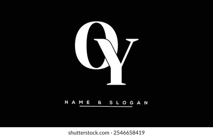 OY, YO Abstract Letters Logo Monogram