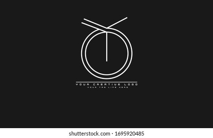 OY YO abstract vector logo monogram template