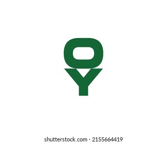 OY YO logo design vector template