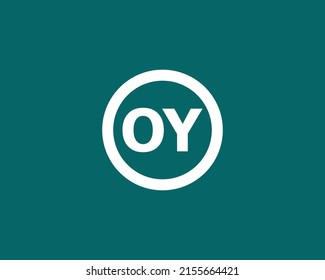 OY YO logo design vector template