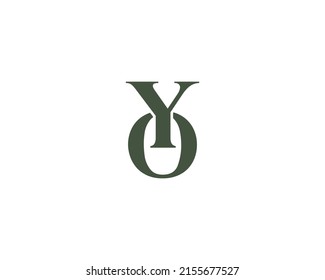 OY YO logo design vector template