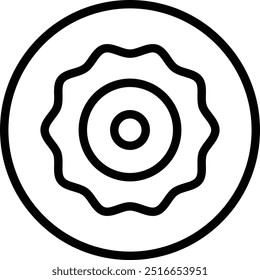 ícone oyakodon. Design de estilo linear fino isolado em fundo branco