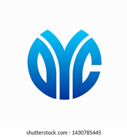 OYC letter combinations formed a circle