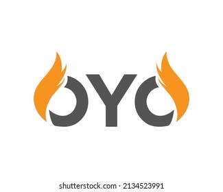 oyo Letter Logo Design Vector Icon. Creative and Modern  Alphabet Template.