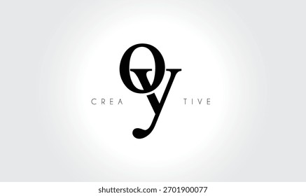OYoy Elegant Serif Monogram Logo – Luxury Lowercase Typographic Lettermark for Modern Branding